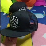 6panel Snapback hat 3D emboridery logo back mesh